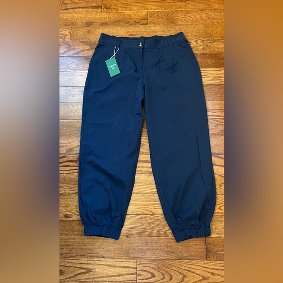 HALARA Pants - NWT- Halara Womens High Waisted  Side Pockets Casual Joggers Navy Sz L